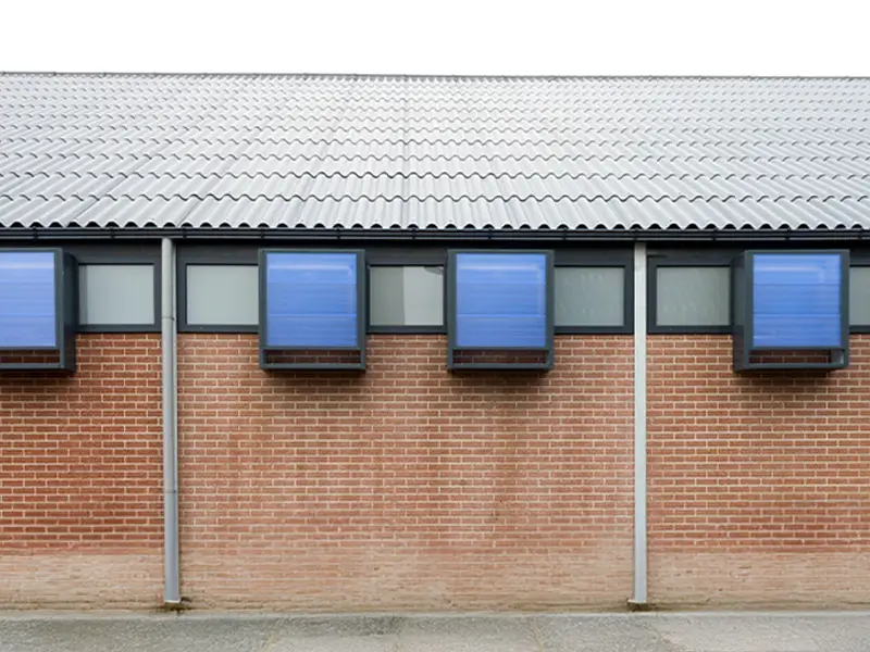 Luxair blauw buiten