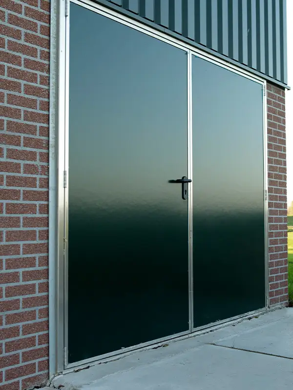 Omnidoor buitendeur groen dubbel