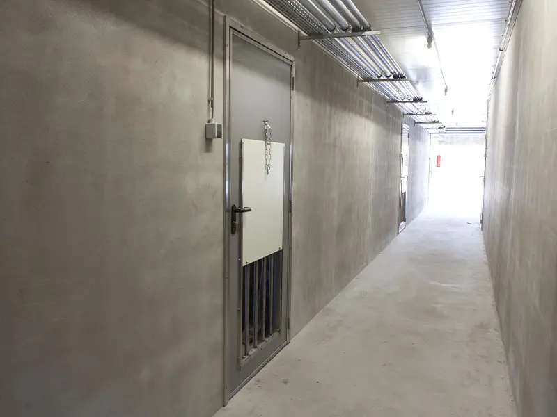 Kunststof staldeur schuif ventilatie